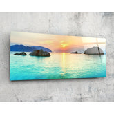 Sea Glass Wall Art (36"x14").